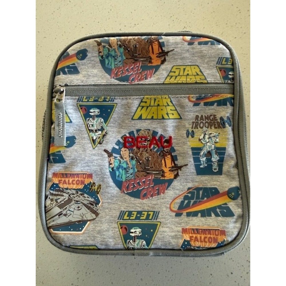 Pottery Barn Kids Star Wars‎ Kessel Crew Lunch Box Grey Beau Personalized